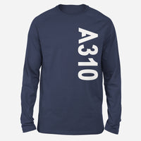 Thumbnail for A310 Text Designed Long-Sleeve T-Shirts