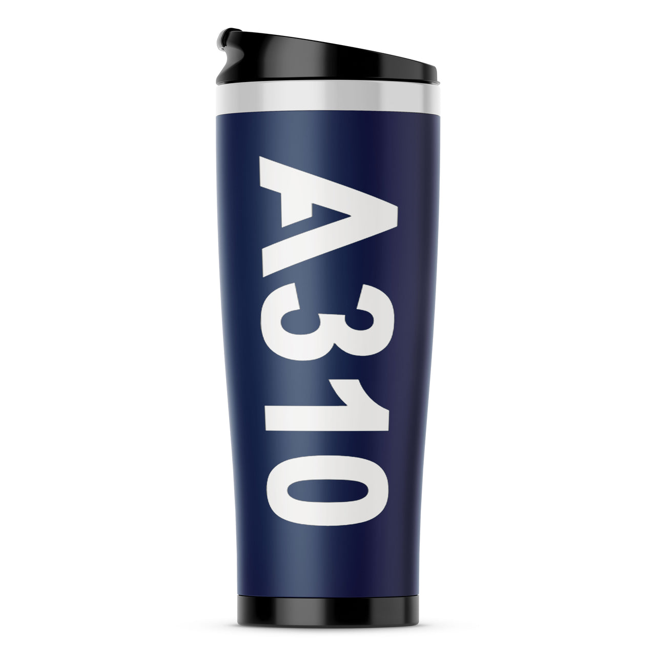 A310 Text Designed Travel Mugs