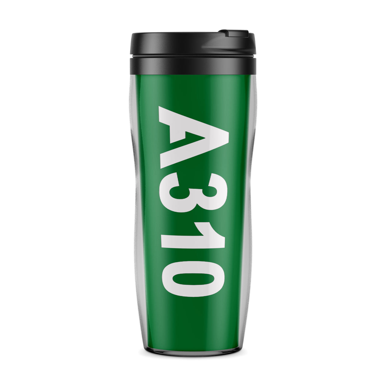 A310 Text Designed Plastic Travel Mugs