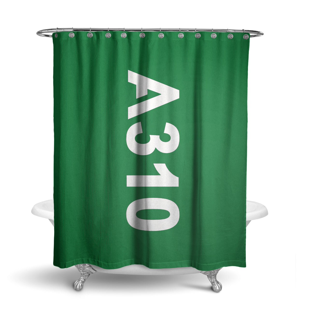 A310 Text Designed Shower Curtains