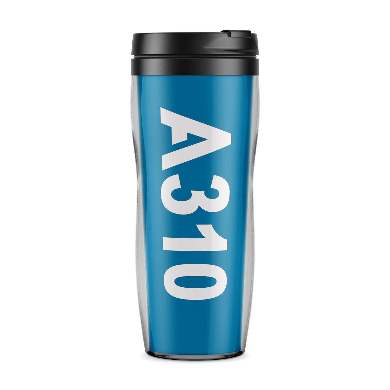 A310 Text Designed Plastic Travel Mugs
