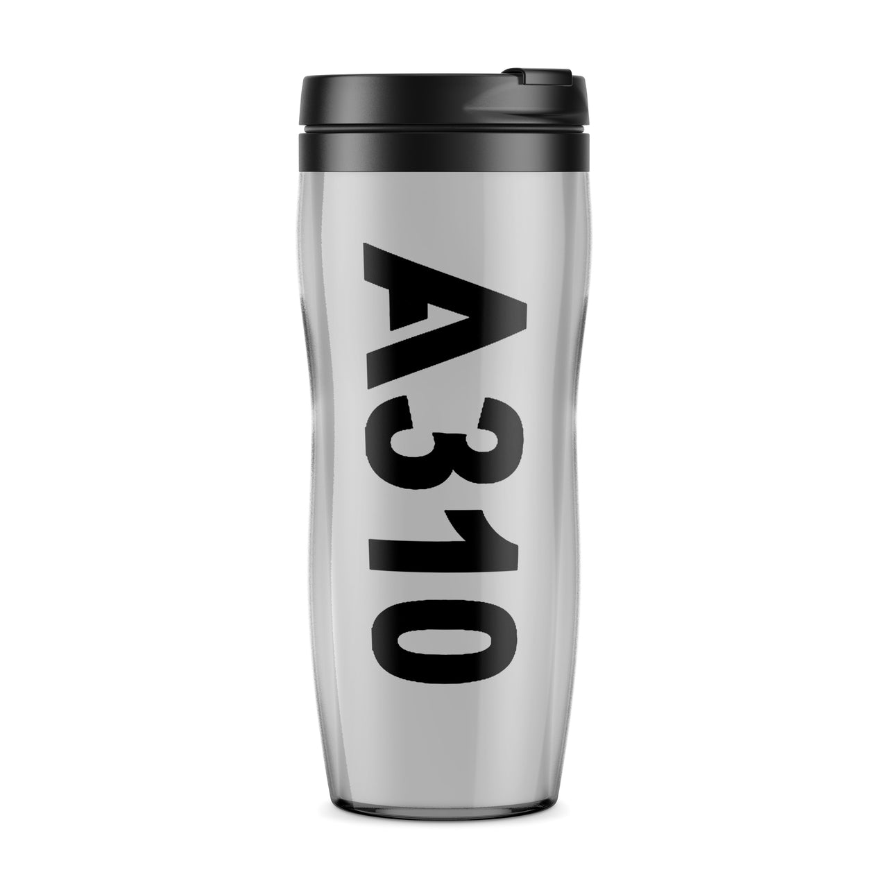 A310 Text Designed Travel Mugs