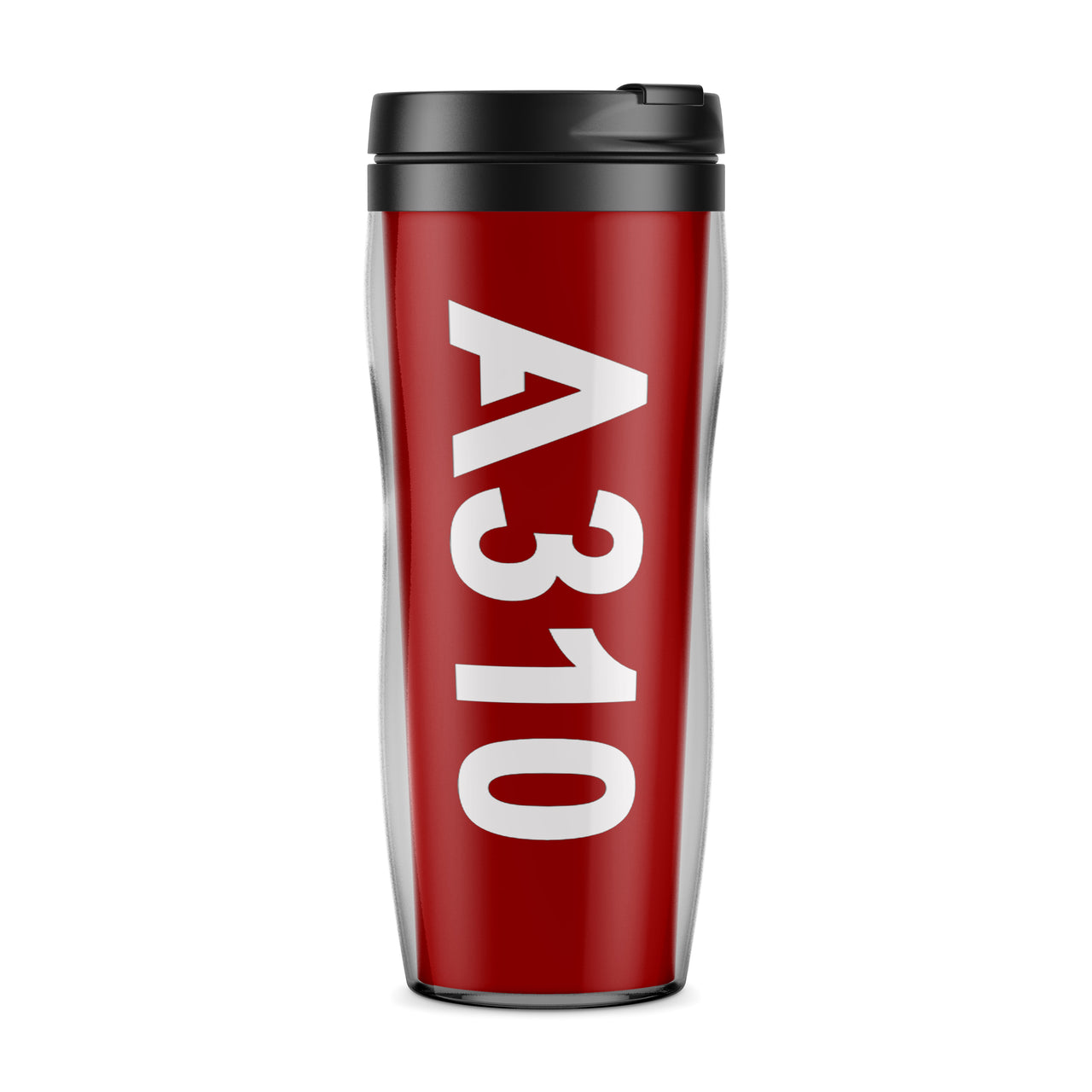 A310 Text Designed Travel Mugs