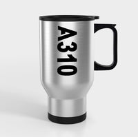 Thumbnail for A310 Text Side Designed Travel Mugs (With Holder)