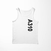 Thumbnail for A310 Side Text Designed Tank Tops