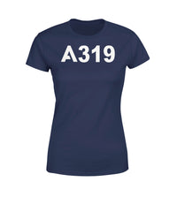 Thumbnail for A319 Flat Text Designed Women T-Shirts