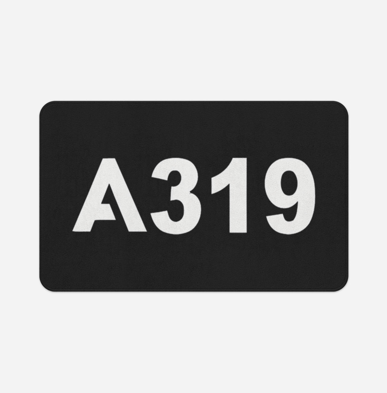 A319 Flat Text Designed Bath Mats