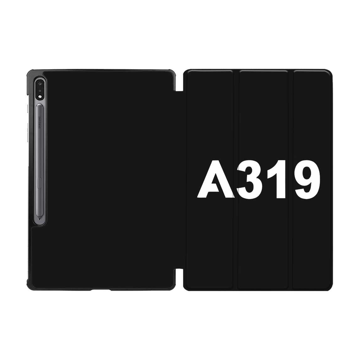 A319 Flat Text Designed Samsung Tablet Cases