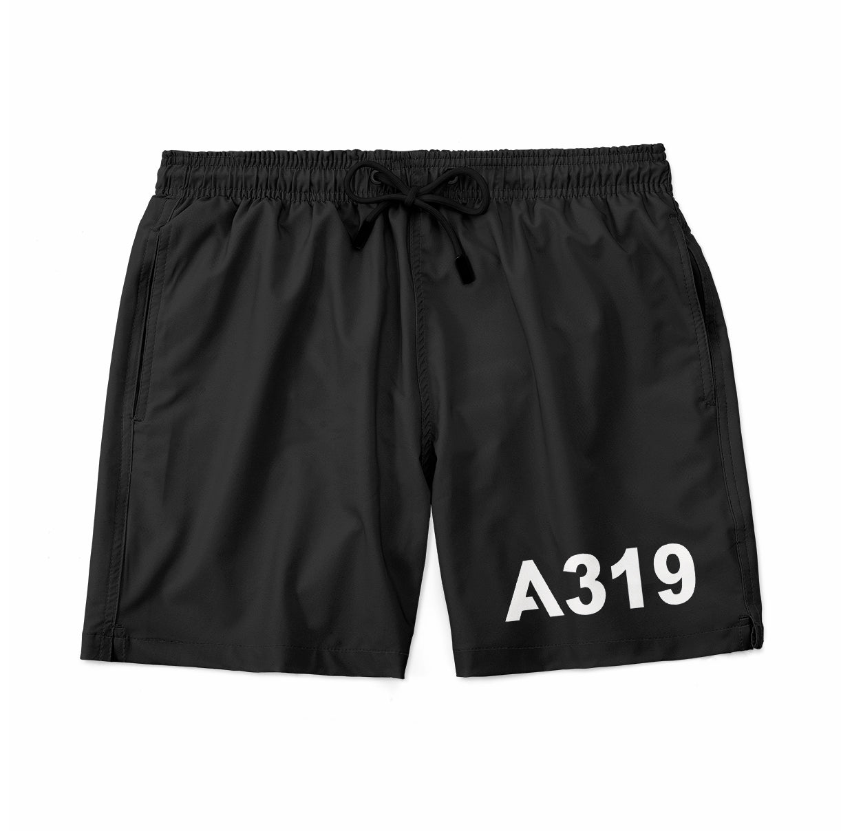 A319 Flat Text Designed Swim Trunks & Shorts