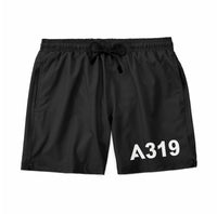 Thumbnail for A319 Flat Text Designed Swim Trunks & Shorts