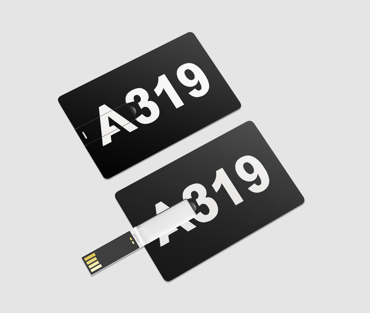 A319 Flat Text Designed USB Cards