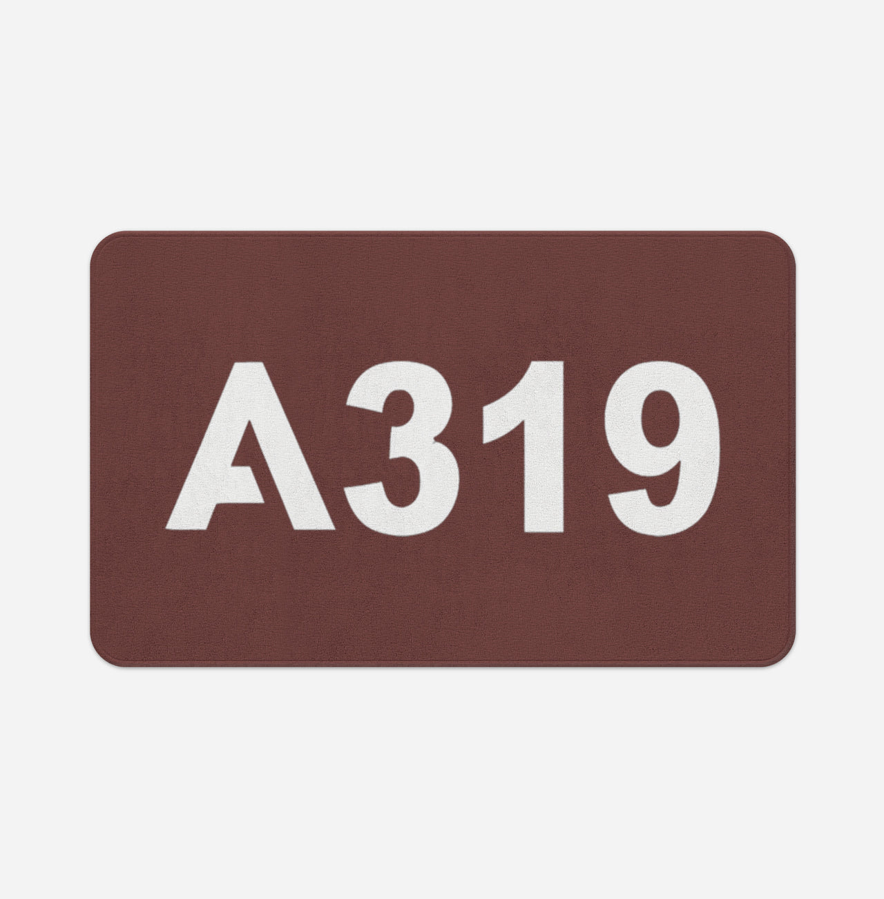 A319 Flat Text Designed Bath Mats