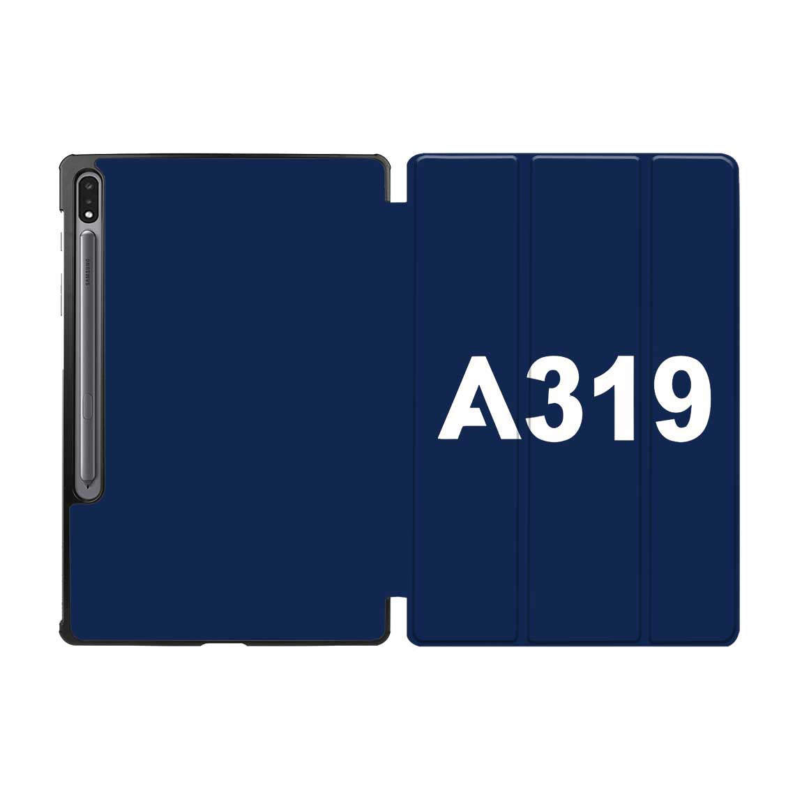 A319 Flat Text Designed Samsung Tablet Cases