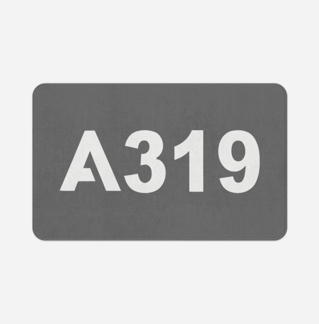 A319 Flat Text Designed Bath Mats