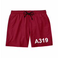 Thumbnail for A319 Flat Text Designed Swim Trunks & Shorts