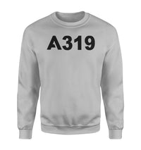 Thumbnail for A319 Flat Text Designed Sweatshirts