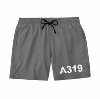 Thumbnail for A319 Flat Text Designed Swim Trunks & Shorts