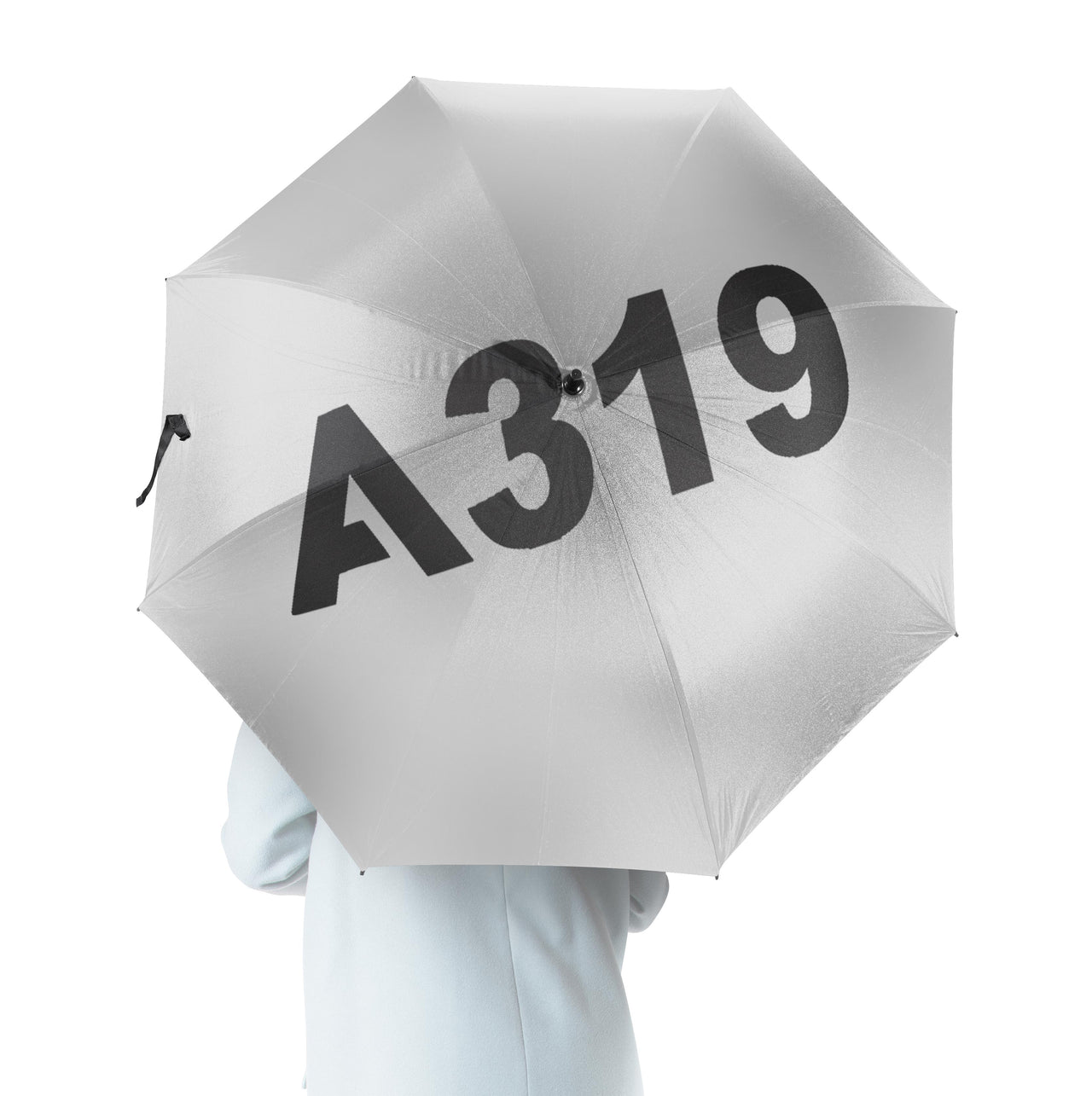 A319 Flat Text Designed Umbrella