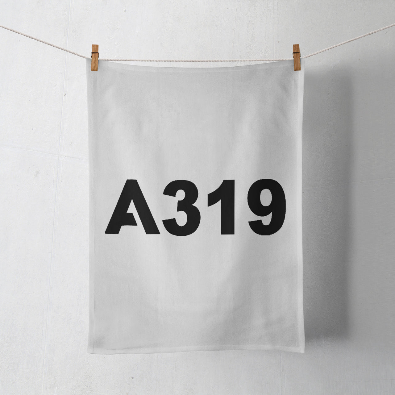 A319 Flat Text Designed Towels