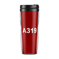 Thumbnail for A319 Flat Text Designed Travel Mugs