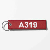 Thumbnail for A319 Flat Text Designed Key Chains