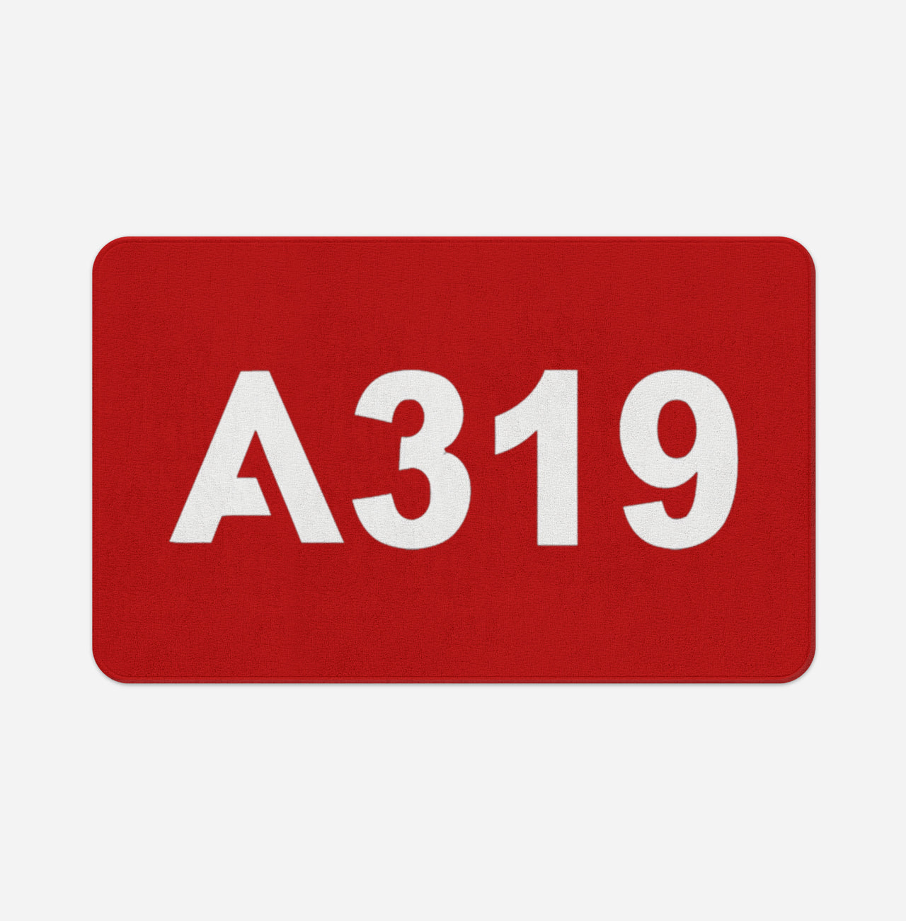 A319 Flat Text Designed Bath Mats