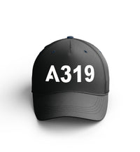 Thumbnail for Customizable Name & A319 Flat Text Embroidered Hats