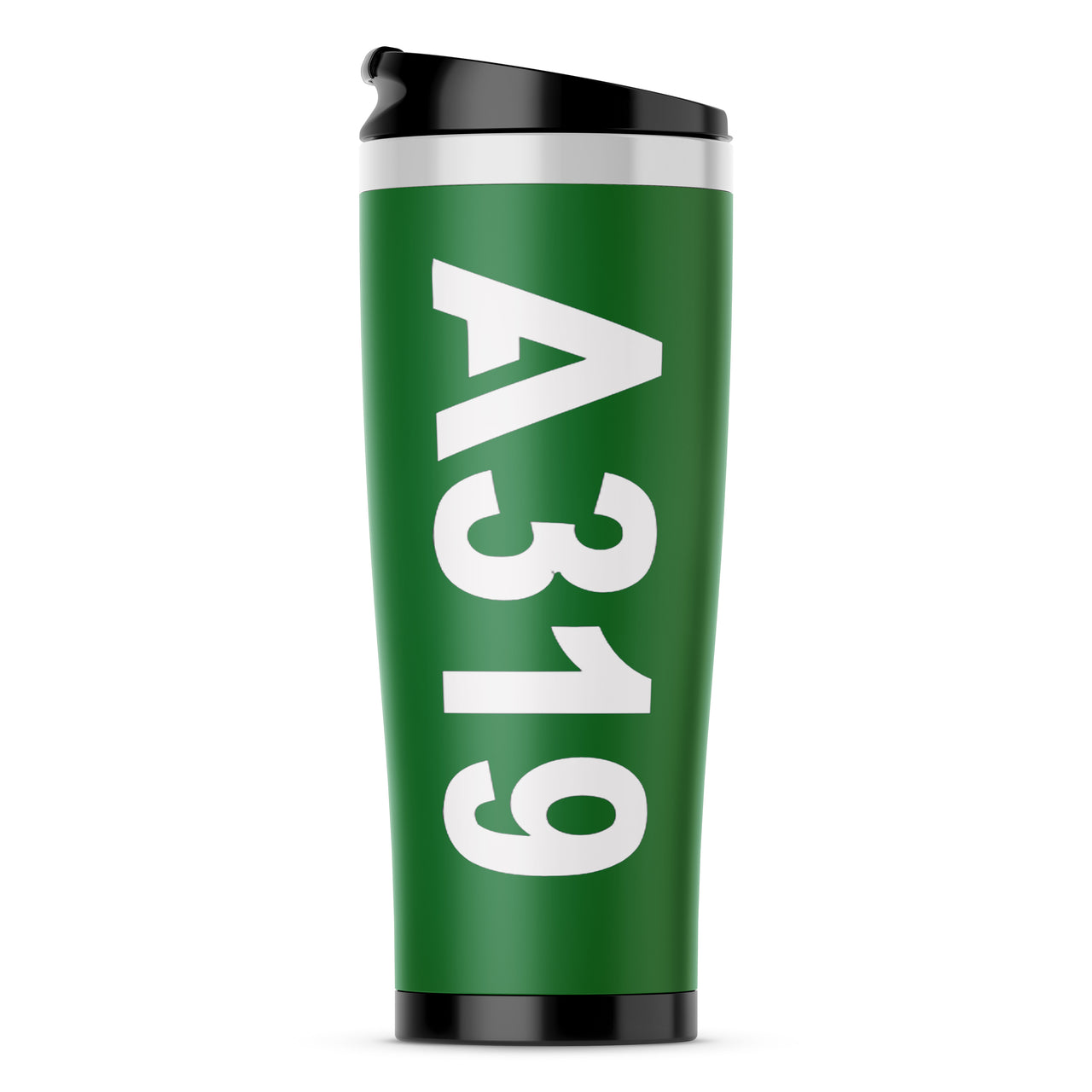 A319 Text Designed Stainless Steel Travel Mugs