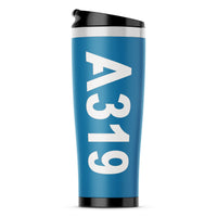 Thumbnail for A319 Text Designed Stainless Steel Travel Mugs