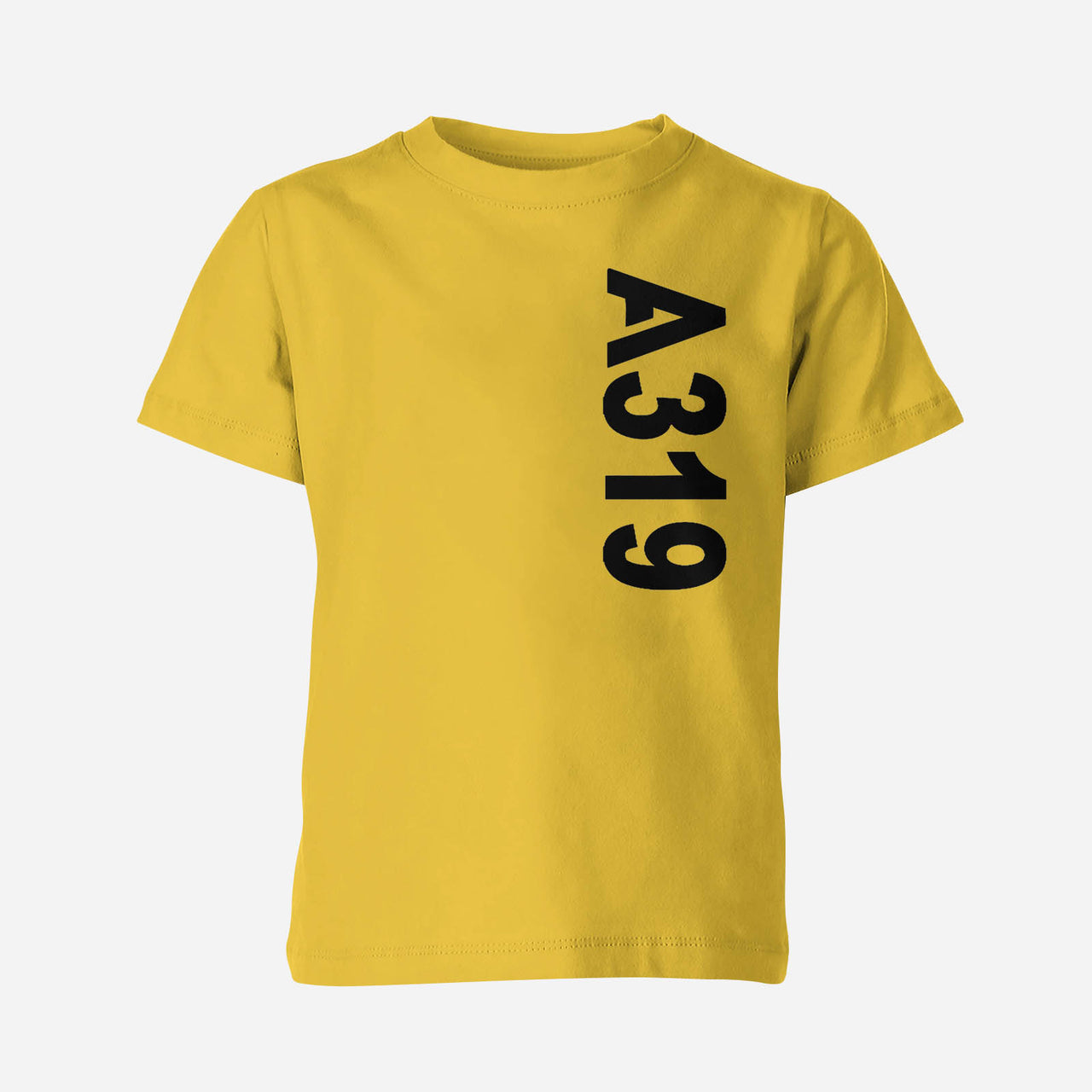 A319 Side Text Designed Children T-Shirts