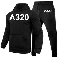 Thumbnail for A320 Flat Text Designed Hoodies & Sweatpants Set