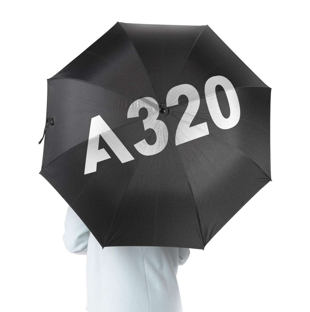 A320 Flat Text Designed Umbrella