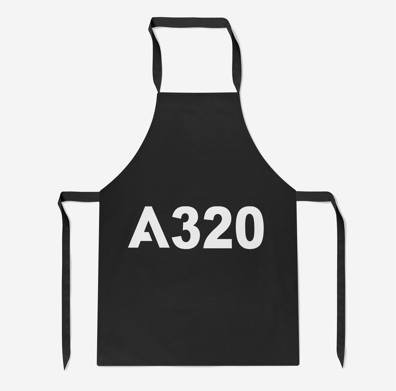 A320 Flat Text Designed Kitchen Aprons