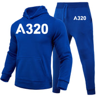 Thumbnail for A320 Flat Text Designed Hoodies & Sweatpants Set