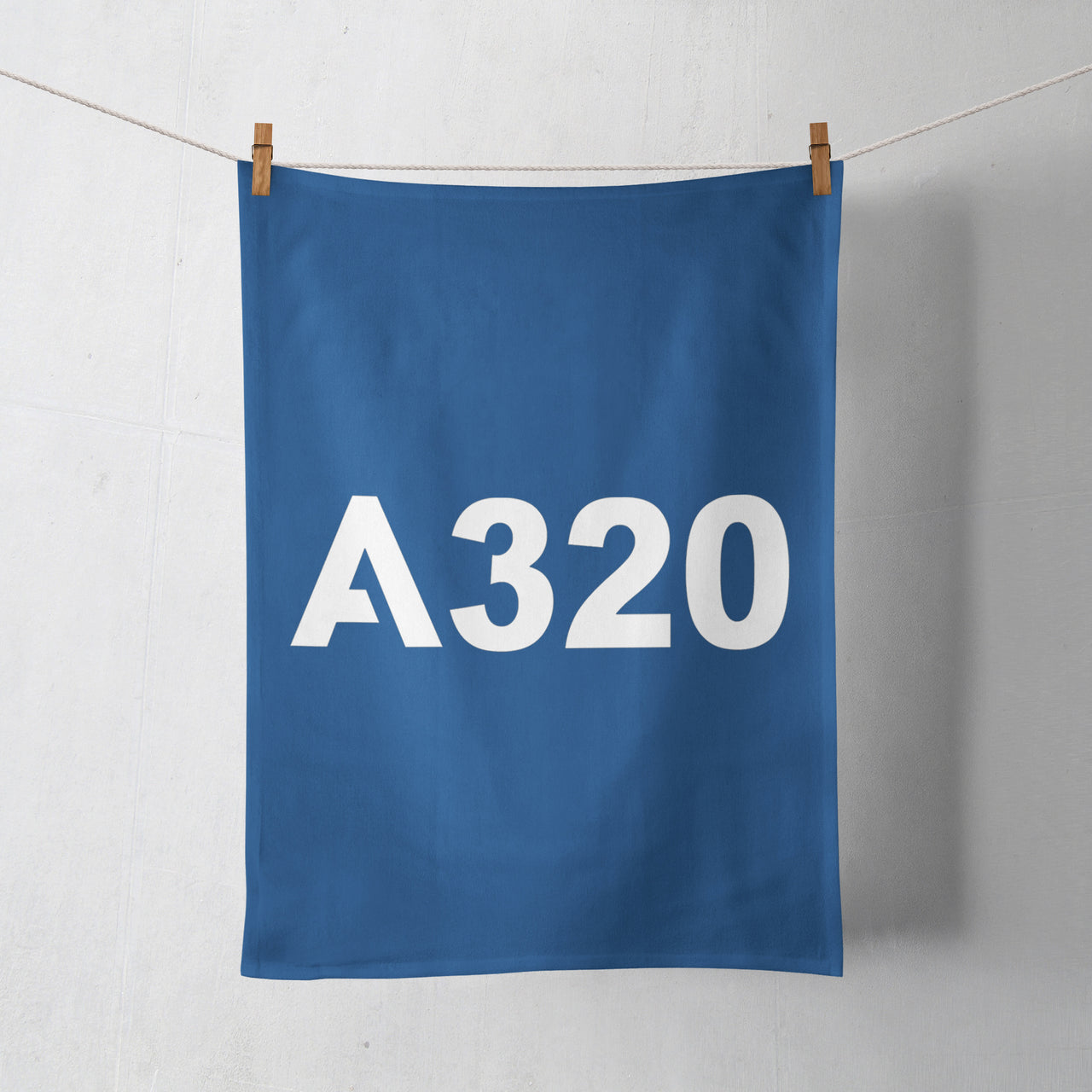 A320 Flat Text Designed Towels
