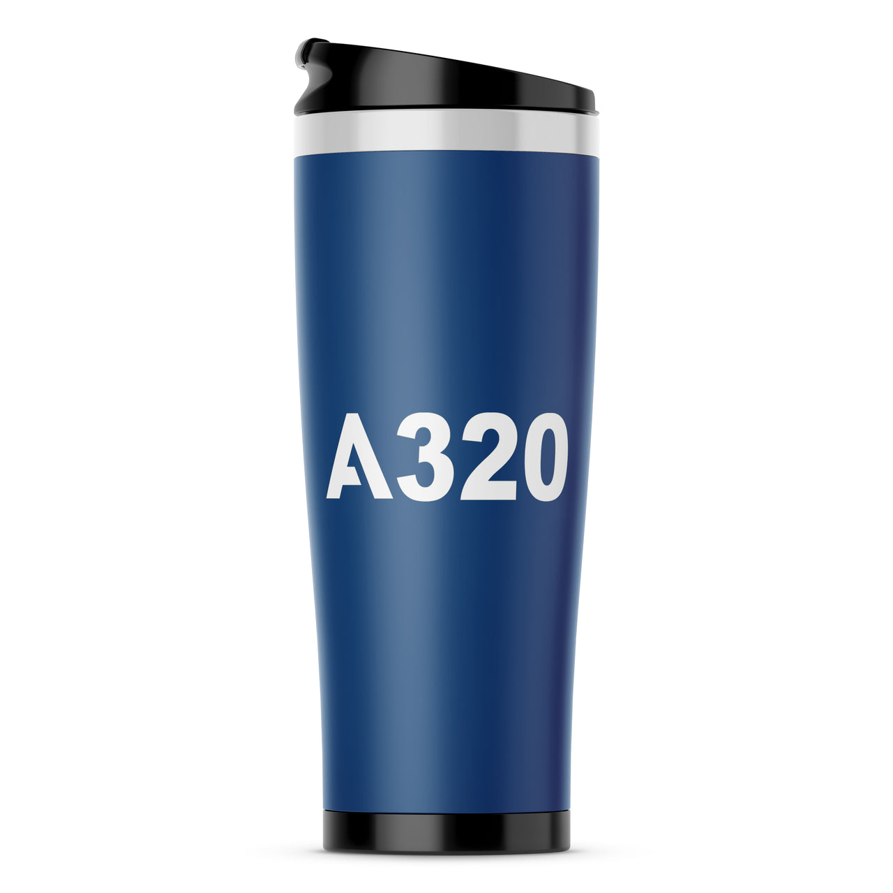 A320 Flat Text Designed Travel Mugs