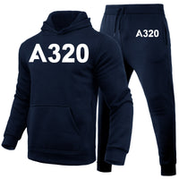 Thumbnail for A320 Flat Text Designed Hoodies & Sweatpants Set