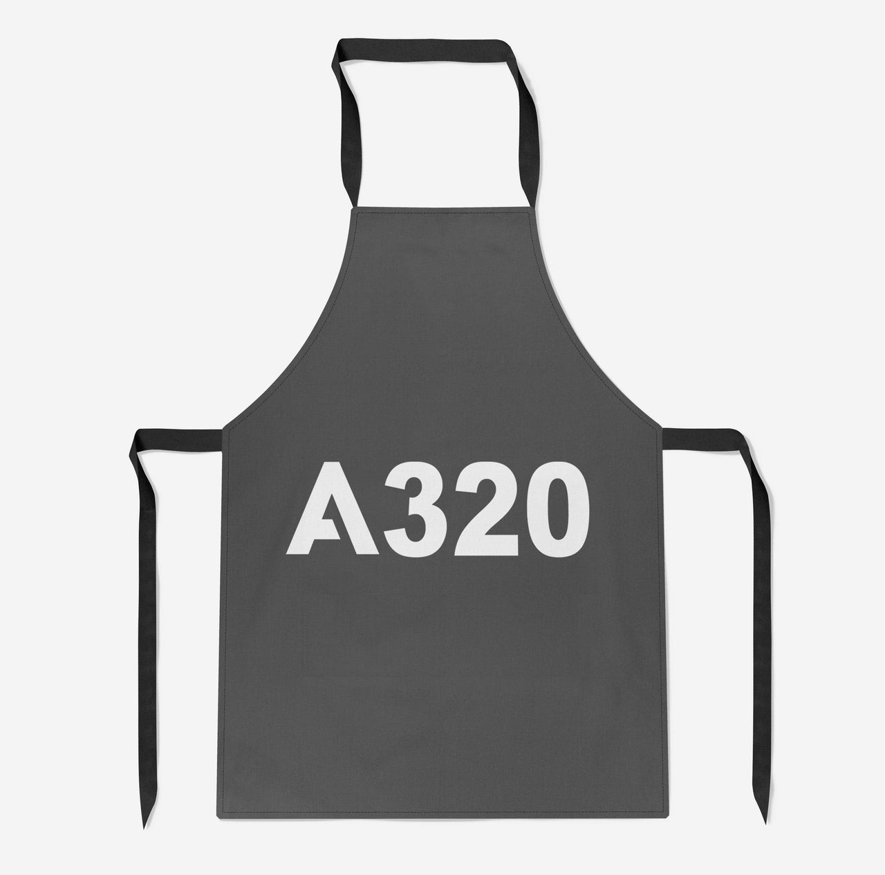A320 Flat Text Designed Kitchen Aprons