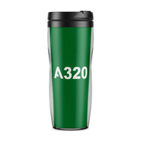 Thumbnail for A320 Flat Text Designed Travel Mugs