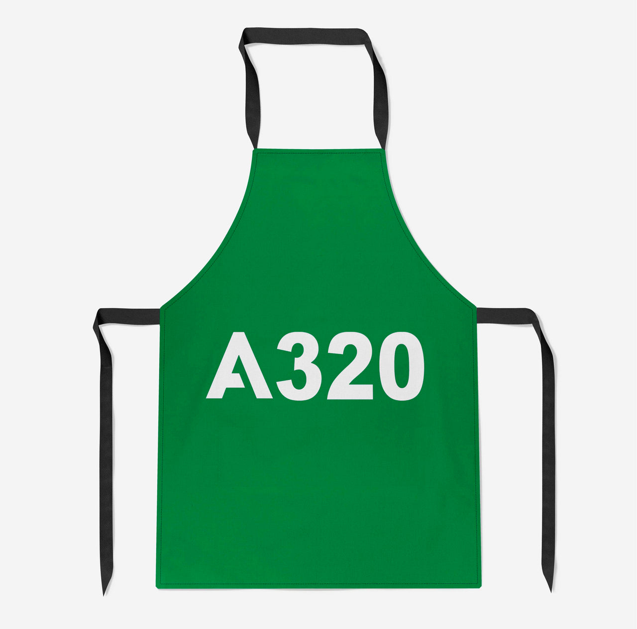 A320 Flat Text Designed Kitchen Aprons