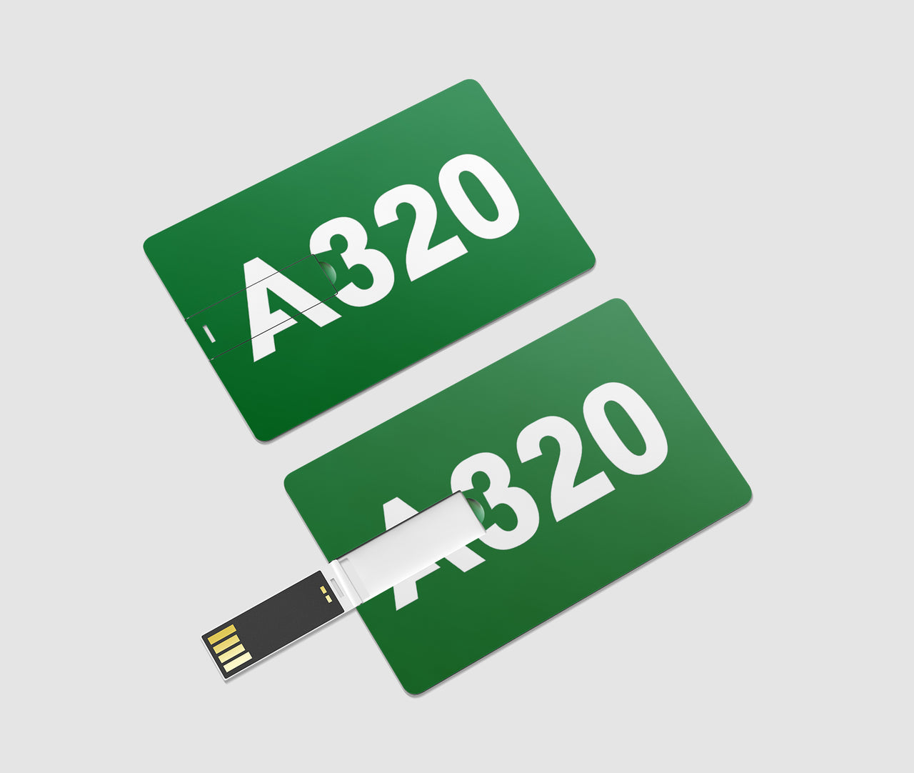 A320 Flat Text Designed USB Cards