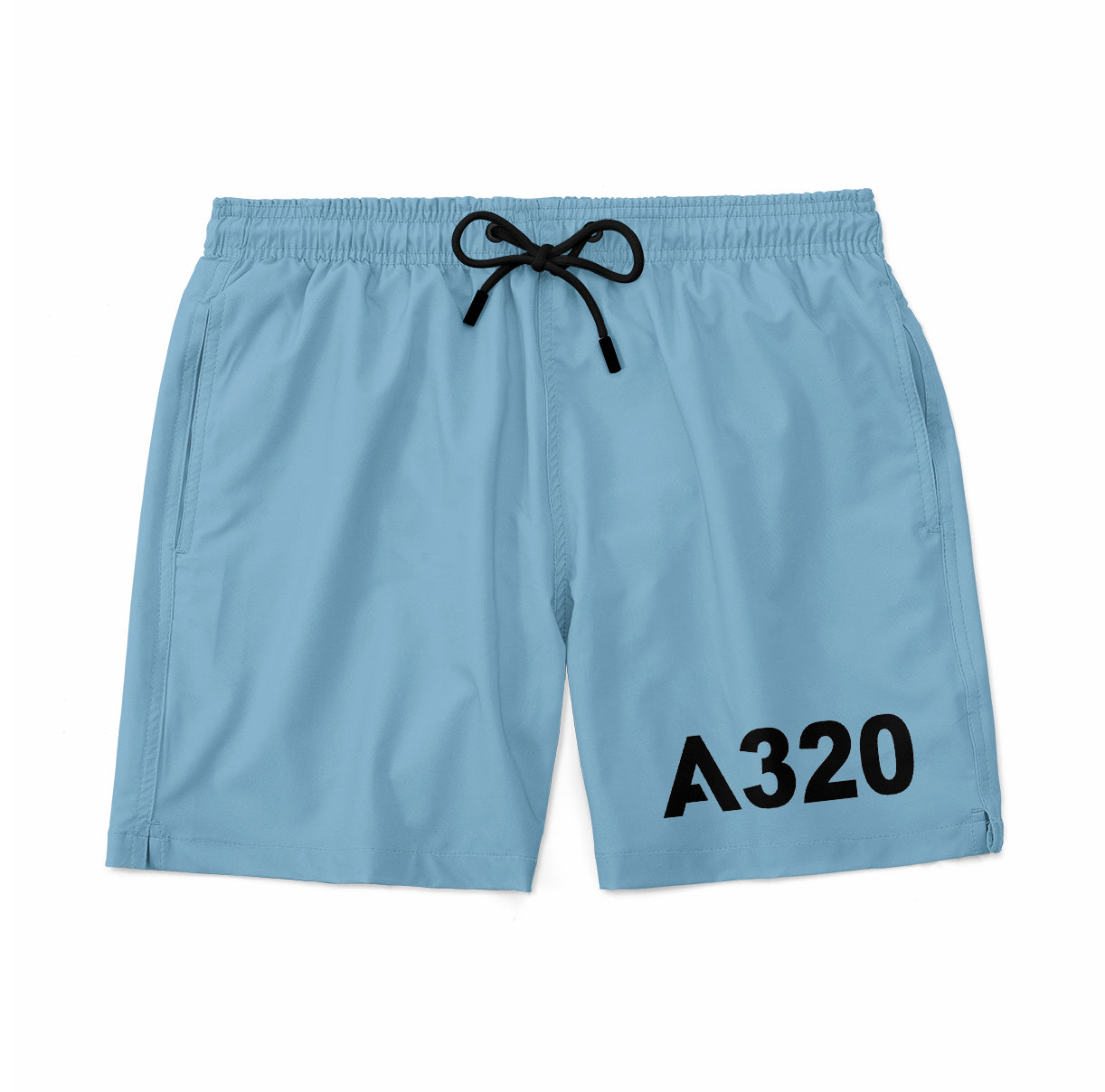 A320 Flat Text Designed Swim Trunks & Shorts