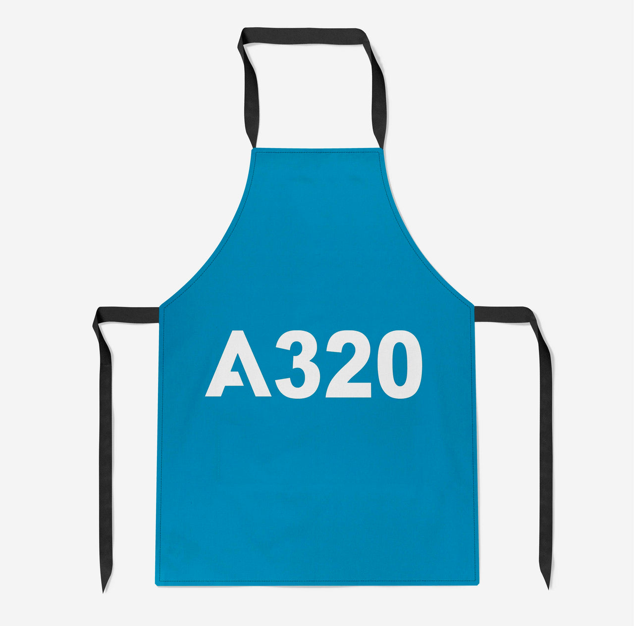 A320 Flat Text Designed Kitchen Aprons