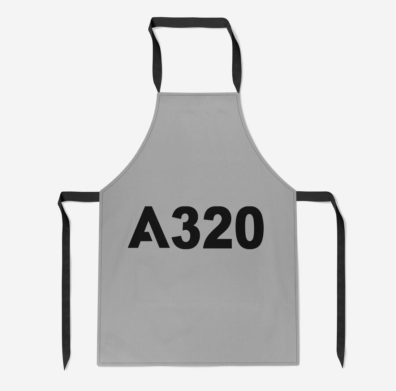A320 Flat Text Designed Kitchen Aprons