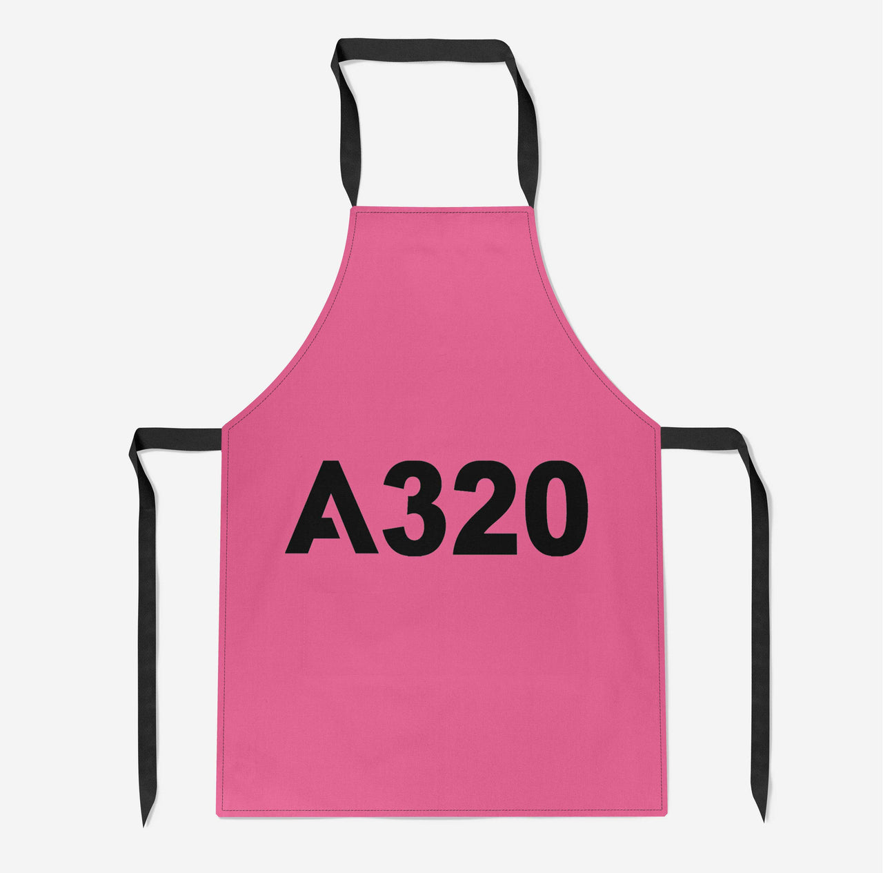 A320 Flat Text Designed Kitchen Aprons