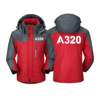 Thumbnail for A320 Flat Text Designed Thick Winter Jackets