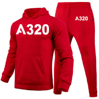 Thumbnail for A320 Flat Text Designed Hoodies & Sweatpants Set