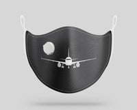 Thumbnail for Airbus A320 Silhouette Designed Face Masks