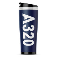 Thumbnail for A320 Text Designed Stainless Steel Travel Mugs