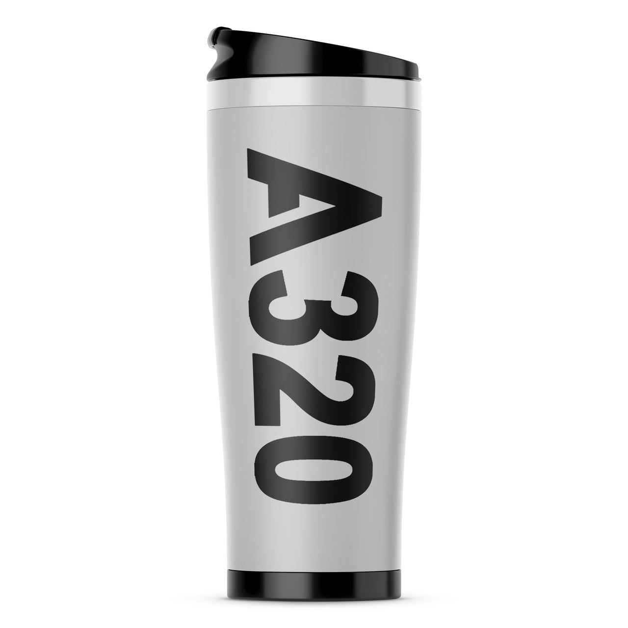 A320 Text Designed Stainless Steel Travel Mugs